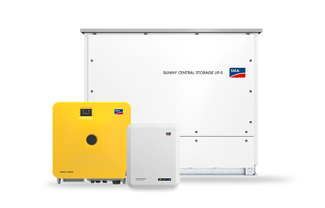 Översikt med batteriväxelriktare - SMA Solar
