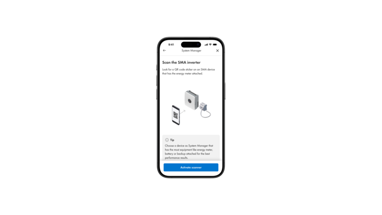 Scanna QR koden - SMA 360° Appen